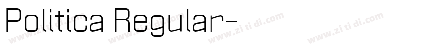 Politica Regular字体转换